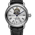 Aerowatch Aerowatch 68900 AA03  68900 AA03 механические мужские часы серебристый циферблат, браслет кожаный — вид спереди